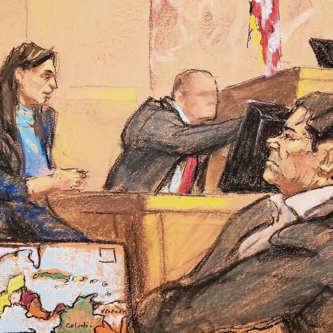 Durante la audiencia de El Chapo, Miguel Ángel Martínez Martínez, ex compañero del capo, comentó cómo importaban vía marítima hasta 30 toneladas de cocaína que compraban al Cártel de Cali. EFE