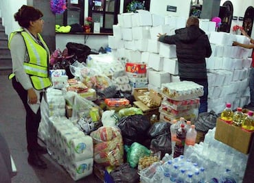 Neza entrega 5 toneladas de víveres a Tultepec