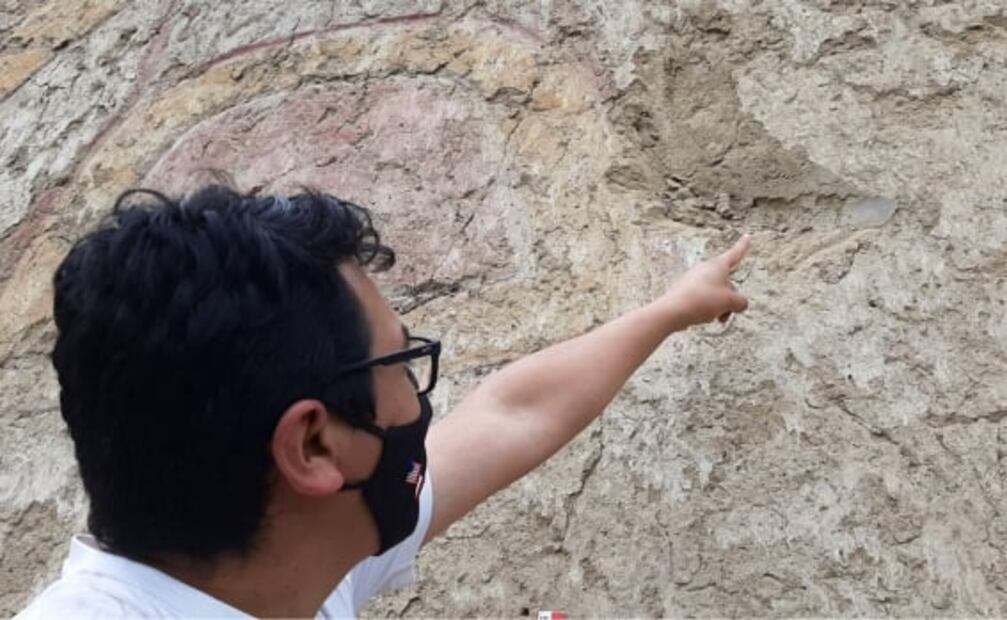 Descubren mural de hace 3 mil años en Perú; presenta daños hechos por agricultores
