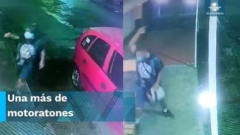 Ni los churros se salvan de la delincuencia, así asaltaron dos motoratones un comercio