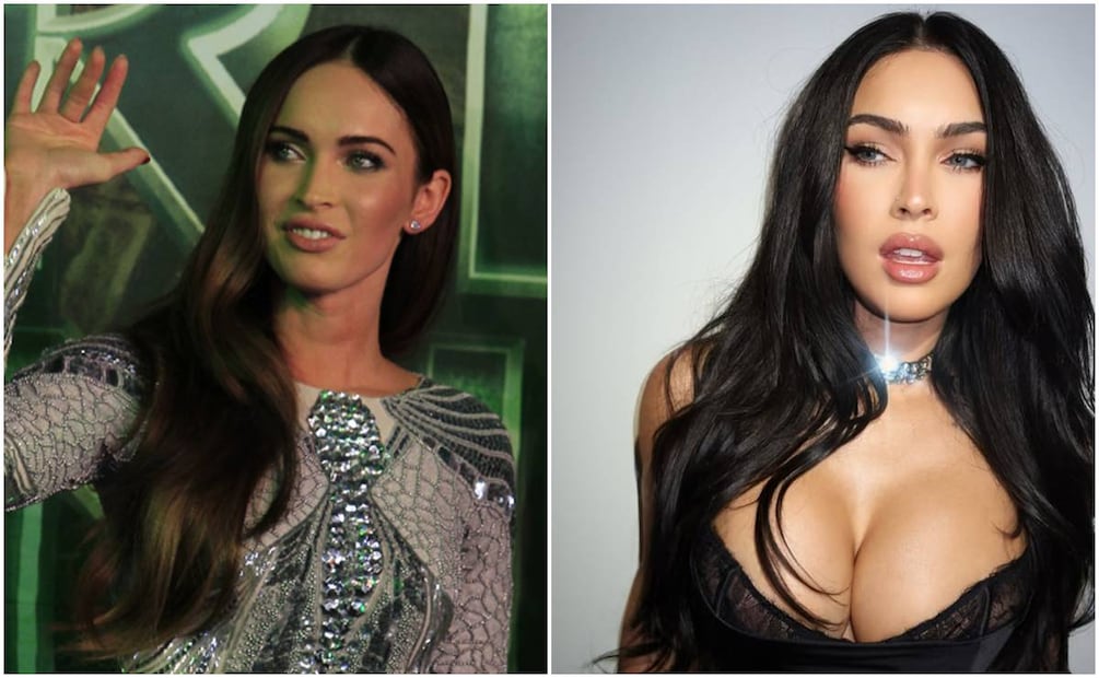 La actriz Megan Fox en 2014 y en 2026 respectivamente.
Fotos: ARCHIVO EL UNIVERSAL/Instagram meganfox