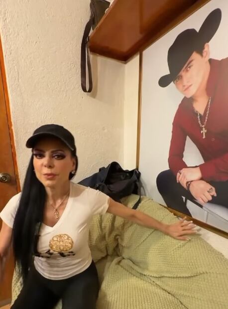 Maribel Guardia tiene fotografía de su hijo Julián en su camerino del Teatro San Rafael.