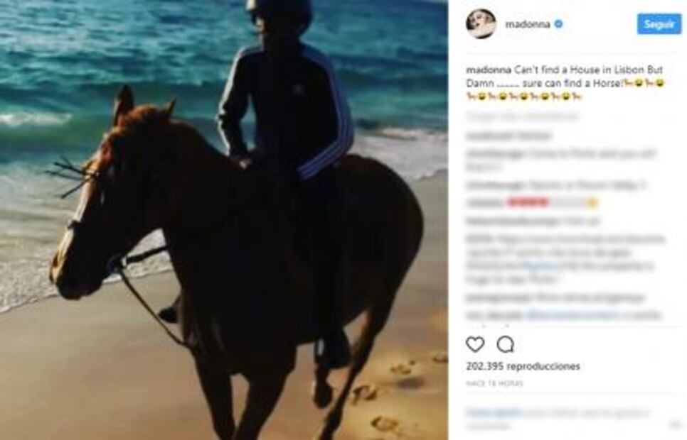 Madonna bromea al no encontrar casa