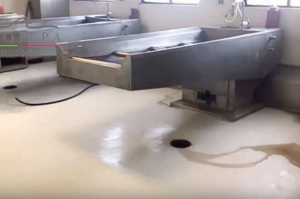 En las instalaciones del Semefo de Baja California, la Profepa detectó anomalías en el manejo de residuos biológicos generados en la práctica de necropsias (TOMADA DE VIDEO DE PROFEPA)