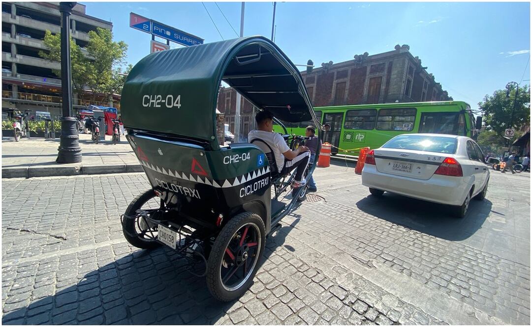 Servicio de ciclotaxis en Centro Histórico. Foto: Alberto Acosta