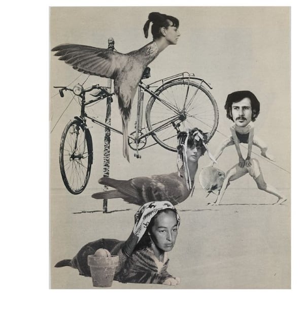 Collage realizado por Arnaldo Coen para el espectáculo Danza hebdomadaria.