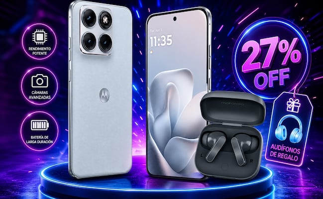 Amazon México remata Motorola Moto Edge 70 en menos de 8 mil pesos y con audífonos de regalo; aprovecha el descuento del 27%