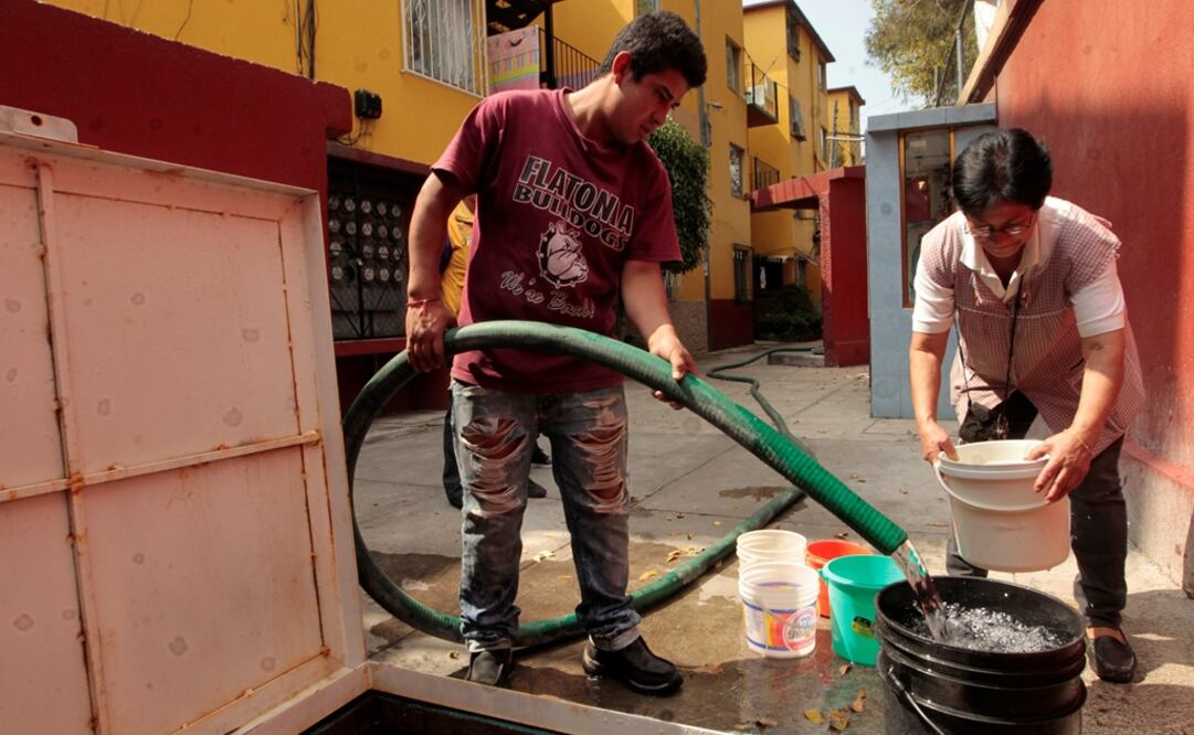 Megacorte de agua en la CDMX (Foto: EFE)
