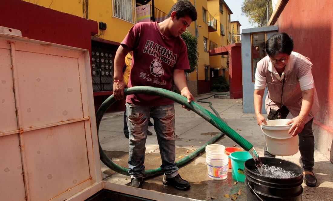 Megacorte de agua en la CDMX (Foto: EFE)