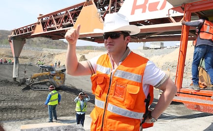 Samuel García supervisa construcción de Presa Libertad; "somos un gobierno incorruptible", dice