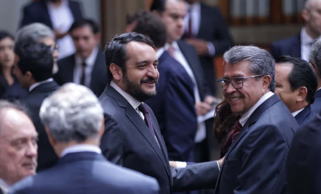 Andy López llega al primer informe de gobierno de Sheibaum; tras escándalo en Tokio. Foto: Especial