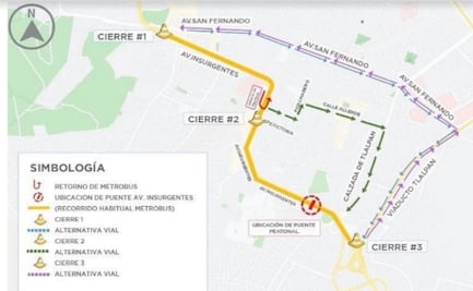 Anuncian cierre nocturno de 4 estaciones de L1 del Metrobús
