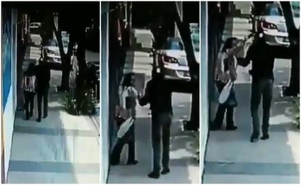 Abuelita enfrenta a presunto ladrón y con golpe evita robo