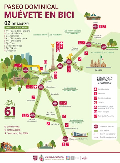 Paseo Dominical “Muévete en Bici”