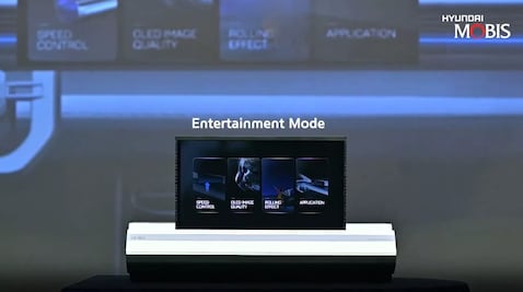 Así es la pantalla táctil de Hyundai que se “enrolla” bajo el tablero