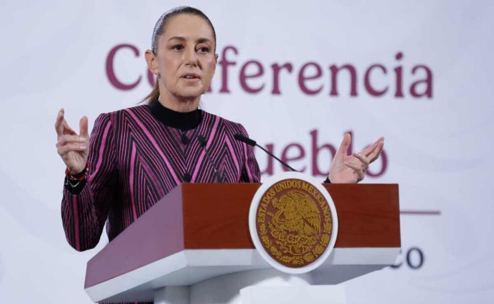 Claudia Sheinbaum, presidenta de México, durante la mañanera del 12 de noviembre del 2025. Foto: Fernanda Rojas/ EL UNIVERSAL.