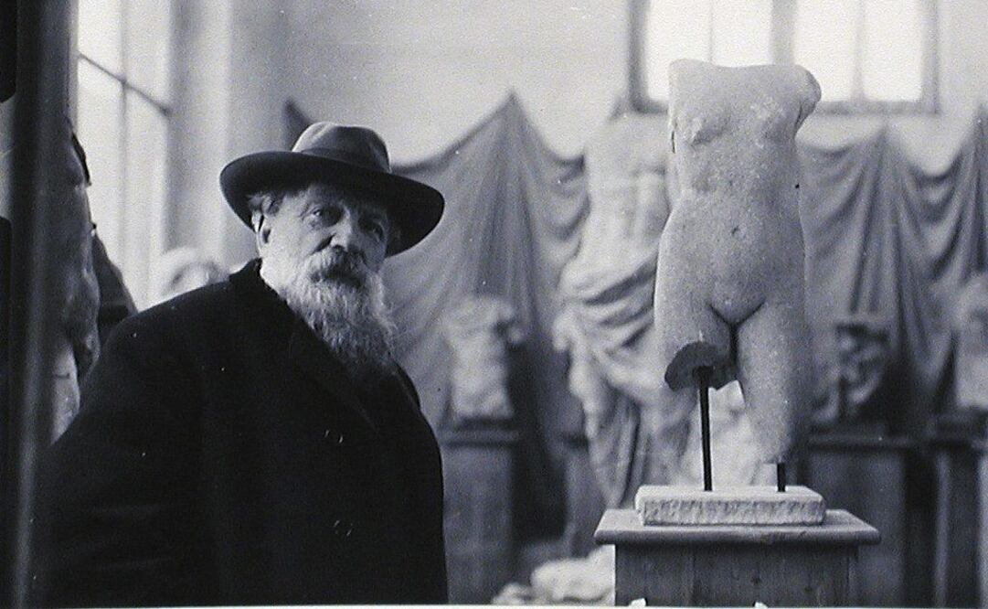 Fotografía facilitada por el Museo Rodin del propio artista, Auguste Rodin, tomada por el fotógrafo Albert Harlingue en 1910. Foto: EFE/A. Harlingue, archivo