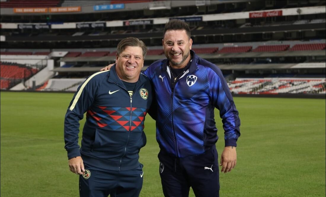 Miguel Herrera y Antonio Mohamed. Foto: Carlos Mejía / El Universal