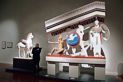 Muestran el color del arte antiguo