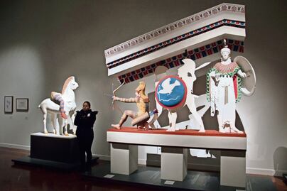 Muestran el color del arte antiguo 