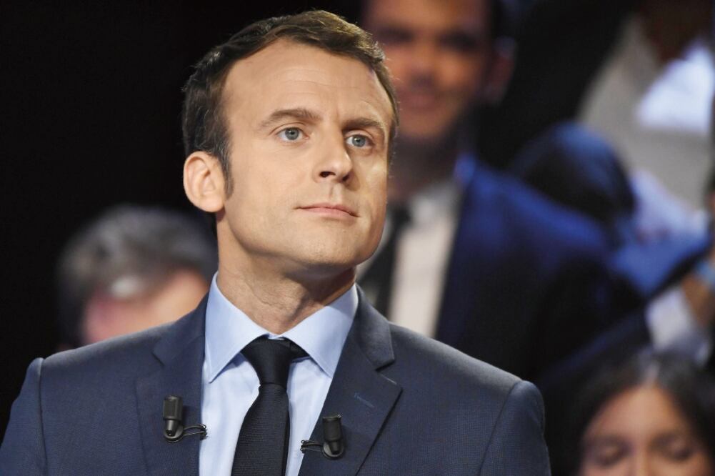 Emmanuel Macron, del movimiento En Marcha, es favorito para pasar a la segunda vuelta electoral francesa (LIONEL BONAVENTURE. EFE)