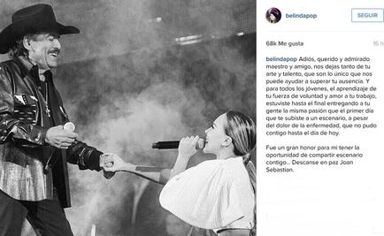 Belinda también se despide de Joan Sebastian