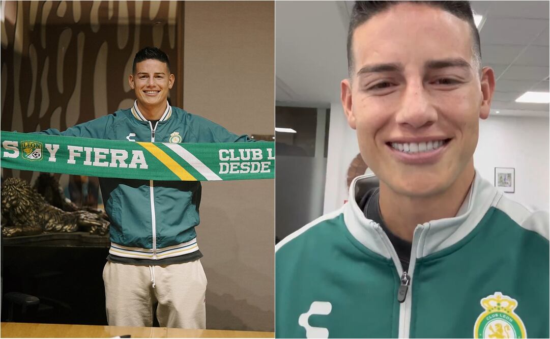 FOTO: James Rodríguez da sus primeras palabras con la camiseta de León - @clubleonfc