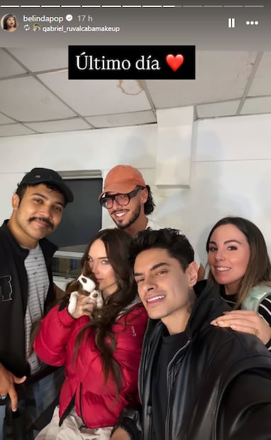 Belinda se despide del proyecto de la serie "Carlota", el cual se grababa en Europa.