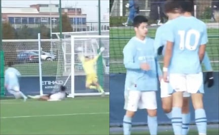 VIDEO: El futbolista mexicano Alex Alcalá debuta con golazo en triunfo del Manchester City