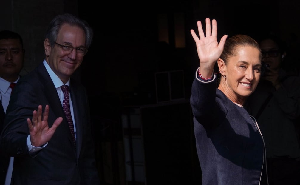 Claudia Sheinbaum Pardo, presidenta de México, arribó al Museo Kaluz para sostener una reunión con empresarias y empresarios del Consejo Mexicano de Negocios este jueves 4 de diciembre de 2025. Foto: Galo Cañas/ Cuartoscuro