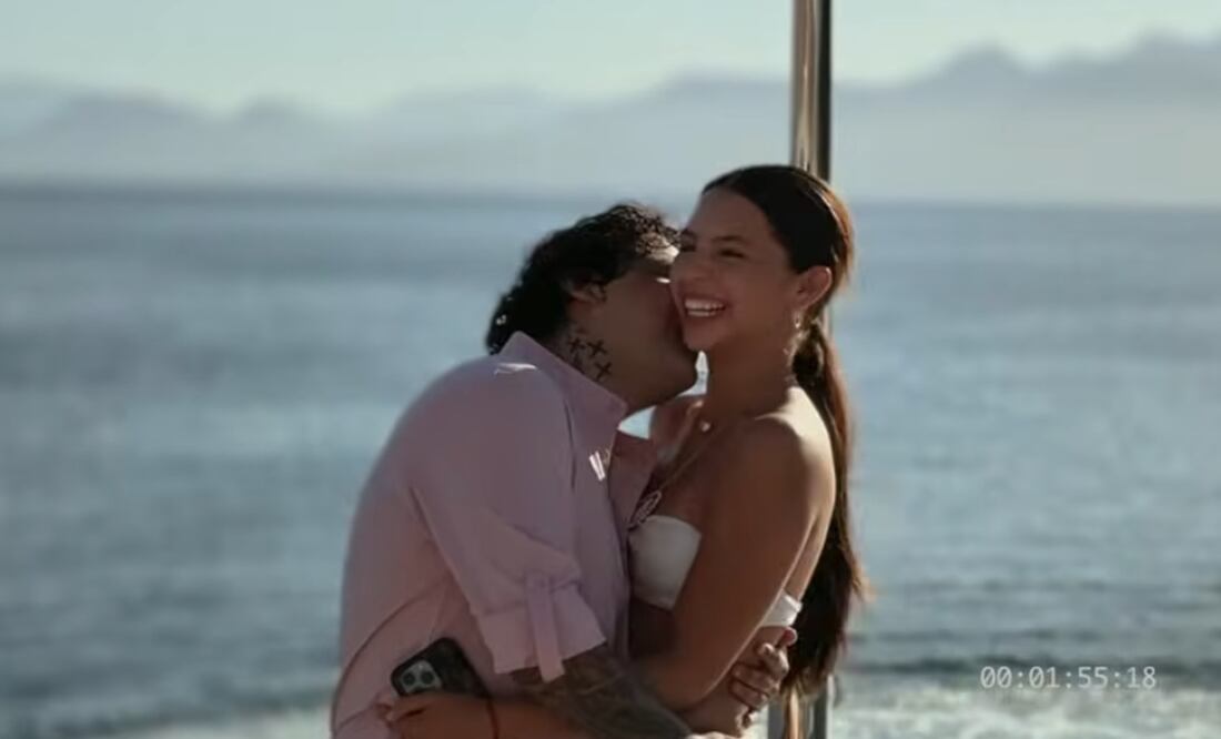 La cantante dedicó su nuevo sencillo y video a Nodal. Foto: Captura de pantalla.