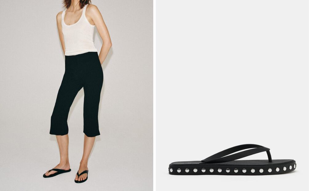 Para outfits más desenfadados o de estilo boho, nada mejor que el estilo "flip flops". Foto: Zara