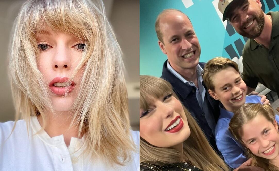 Taylor Swift junto a el príncipe Guillermo y sus hijos. Foto: Instagram oficial.