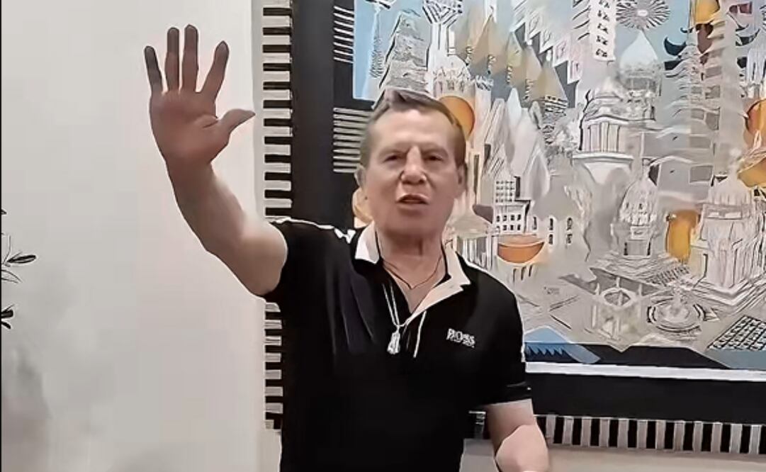 El exboxeador Julio César Chávez le mandó un saludo a la gobernadora del Estado de México Delfina Gómez. (05/04/25) Foto: Captura de pantalla