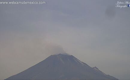 Reportan caída de ceniza en zonas de Puebla