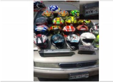 Detienen a 3 hombres por robo de 19 cascos de motociclistas en Miguel Ángel de Quevedo