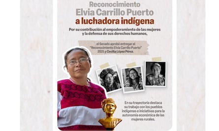 Acuerda el Senado reconocimiento a la indígena Cecilia López Pérez; tres décadas de defensa a pueblos originarios
