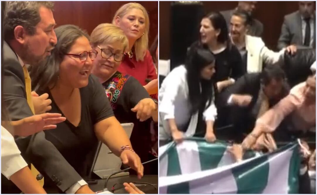 César Cravioto, senador por Morena en pelea con senadores de oposición. Foto: Twitter @LillyTellez