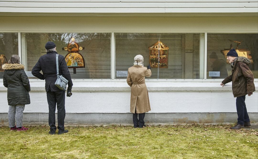 Exposición al aire libre en Dinamarca. Foto: Mikkel Berg Pedersen/Ritzau vía AP
