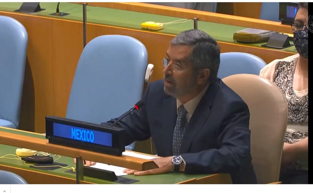 El embajador de México ante la Organización de Naciones Unidas, Juan Ramón de la Fuente. Foto: Twitter/ @CUBAONU