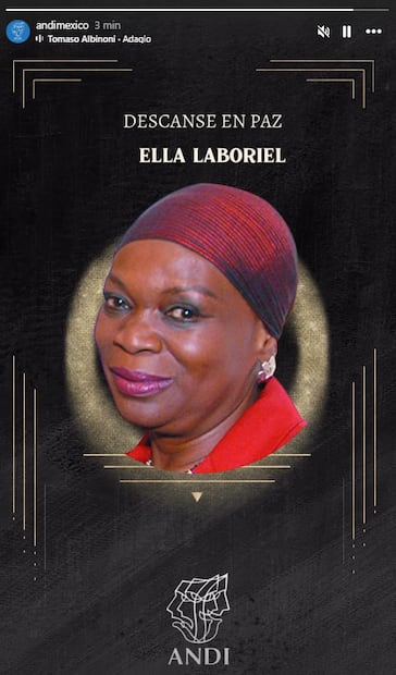 La Asociación Nacional de Intérpretes informa del fallecimiento de la cantante Ella Laboriel.