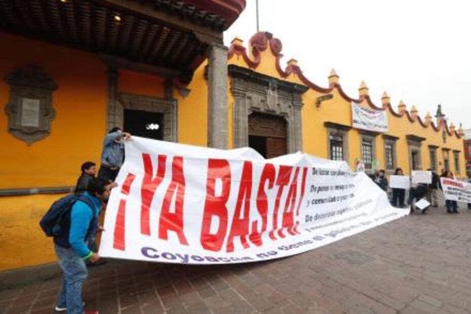 Vecinos protestan por ferias e inseguridad en Coyoacán