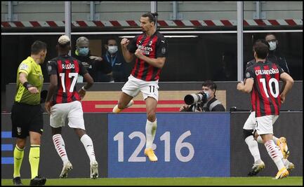 Zlatan Ibrahimovic le da el triunfo al Milan sobre el Inter