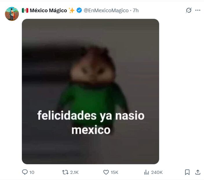 Usuarios mexicanos dan inicio a los festejos patrios de este año con los mejores memes en redes sociales. Foto: Captura de pantalla