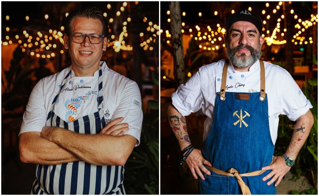Los chefs Alexis Bostelmann y Aquiles Chávez fueron reconocidos en el Festival gastronómico. / Fotos CORTESÍA