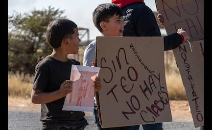 Pobladores de Chaparrosa en Zacatecas marchan por desaparición del niño Tadeo