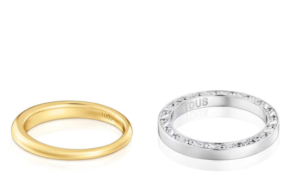 Argollas de matrimonio de Tous. Foto: Especial