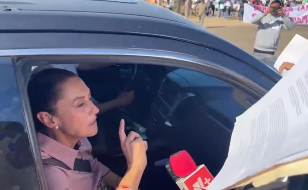 Manifestantes piden a Sheinbaum atención social en San Quintín, BC (31/01/2026). Foto: Especial