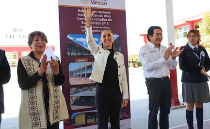 Sheinbaum promete más escuelas para alejar a jóvenes de la delincuencia; da banderazo al Centro de Estudios de Bachillerato