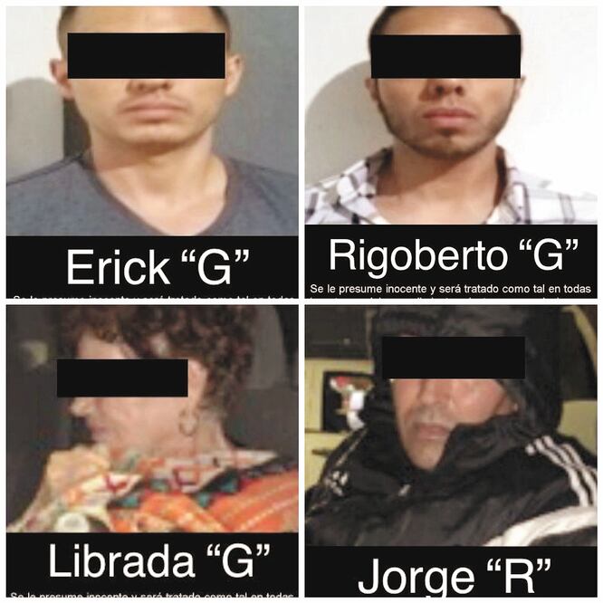 Aprehensión. Entre los seis detenidos por la Fiscalía General de la República se encontraban tres mujeres.ESPECIAL